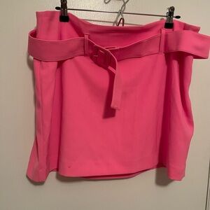 Express Vibrant Pink Mini Skirt